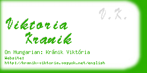 viktoria kranik business card