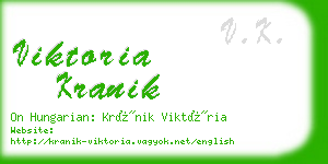 viktoria kranik business card